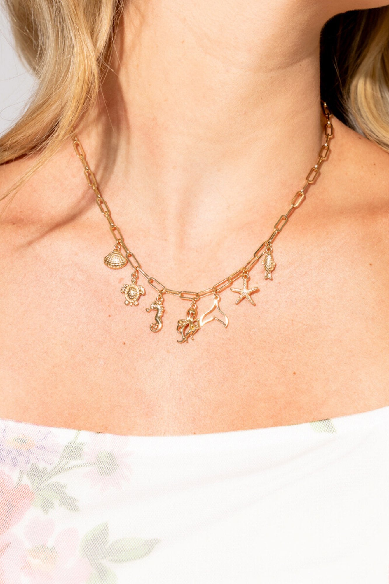 Open Sea Charm Necklace Clothing Holley Girl