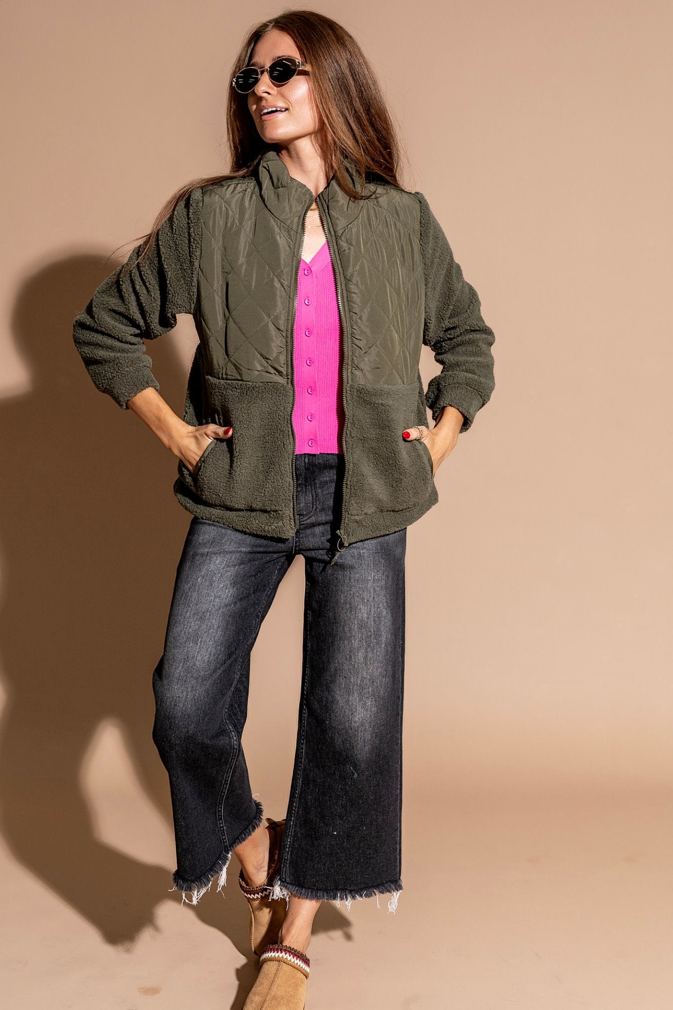 Bowman Top in Barbie Pink Clothing Holley Girl