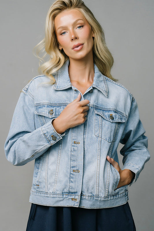 Fierce & Free Jean Jacket Clothing Holley Girl