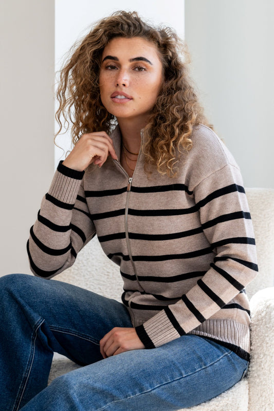 Moore Cardigan in Mocha Clothing Holley Girl