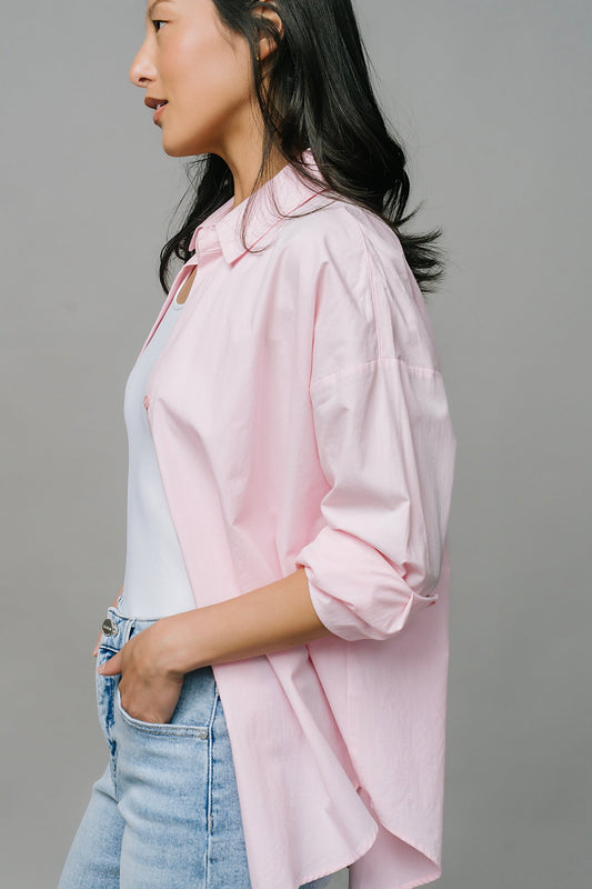 Petal Pink Button Up Clothing Holley Girl