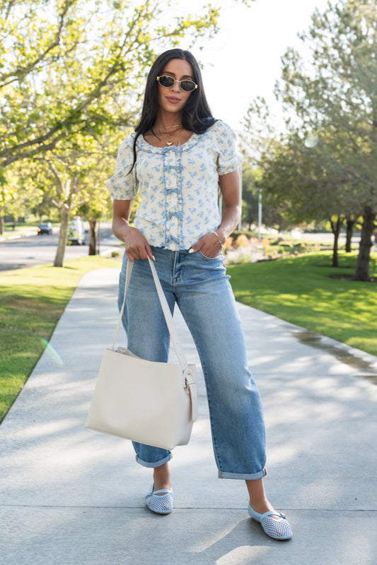 Georgia Blue Top Clothing Holley Girl