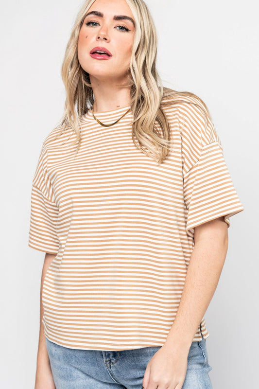 Bliss Tee in Mocha Holley Girl