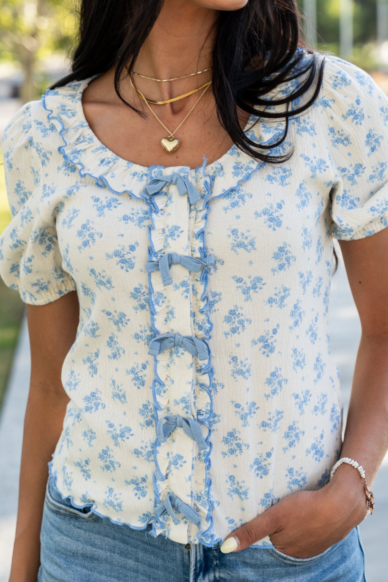 Georgia Blue Top Clothing Holley Girl