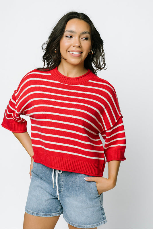 Hamptons Knit in Red Clothing Holley Girl