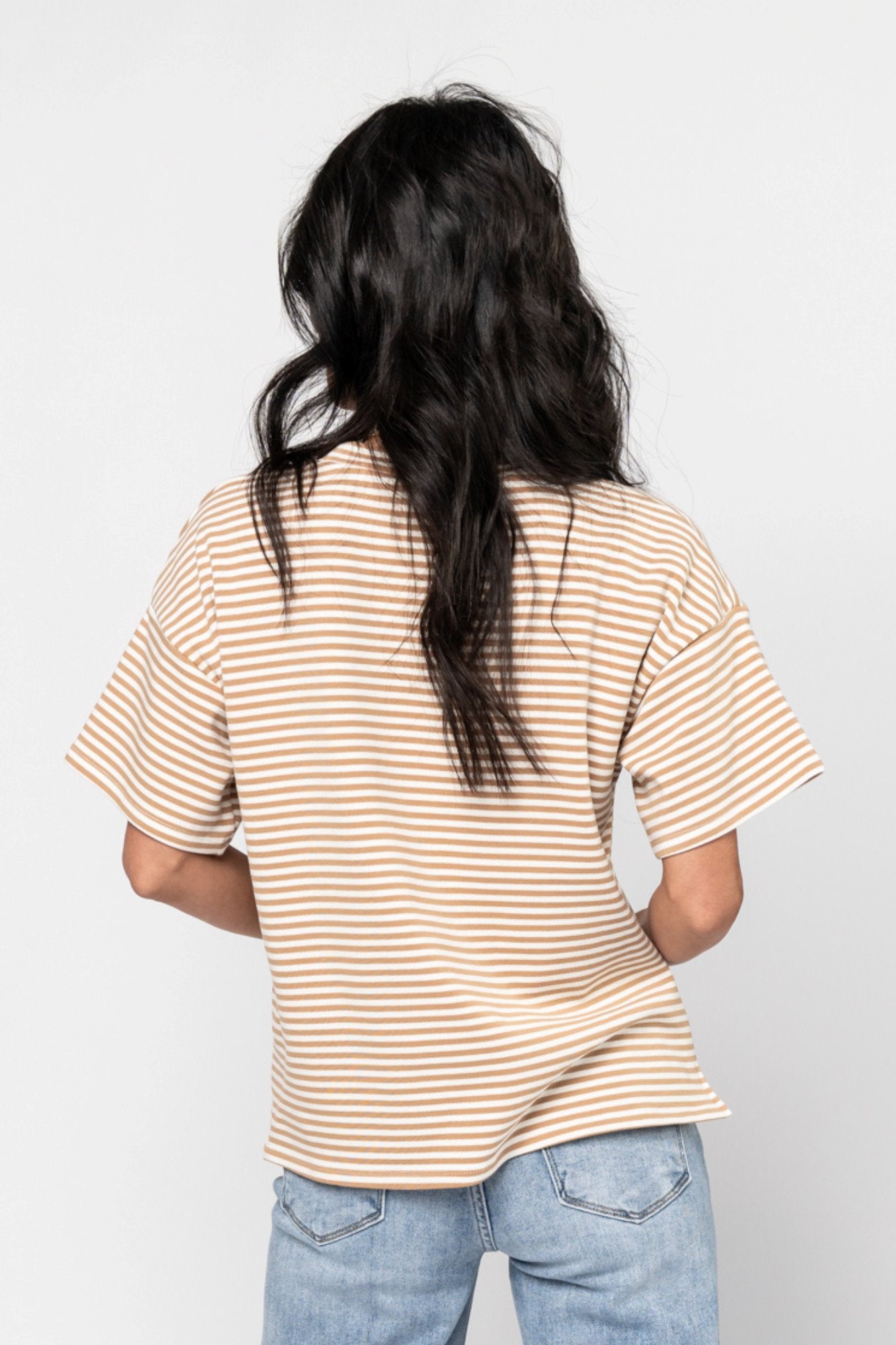Bliss Tee in Mocha Holley Girl