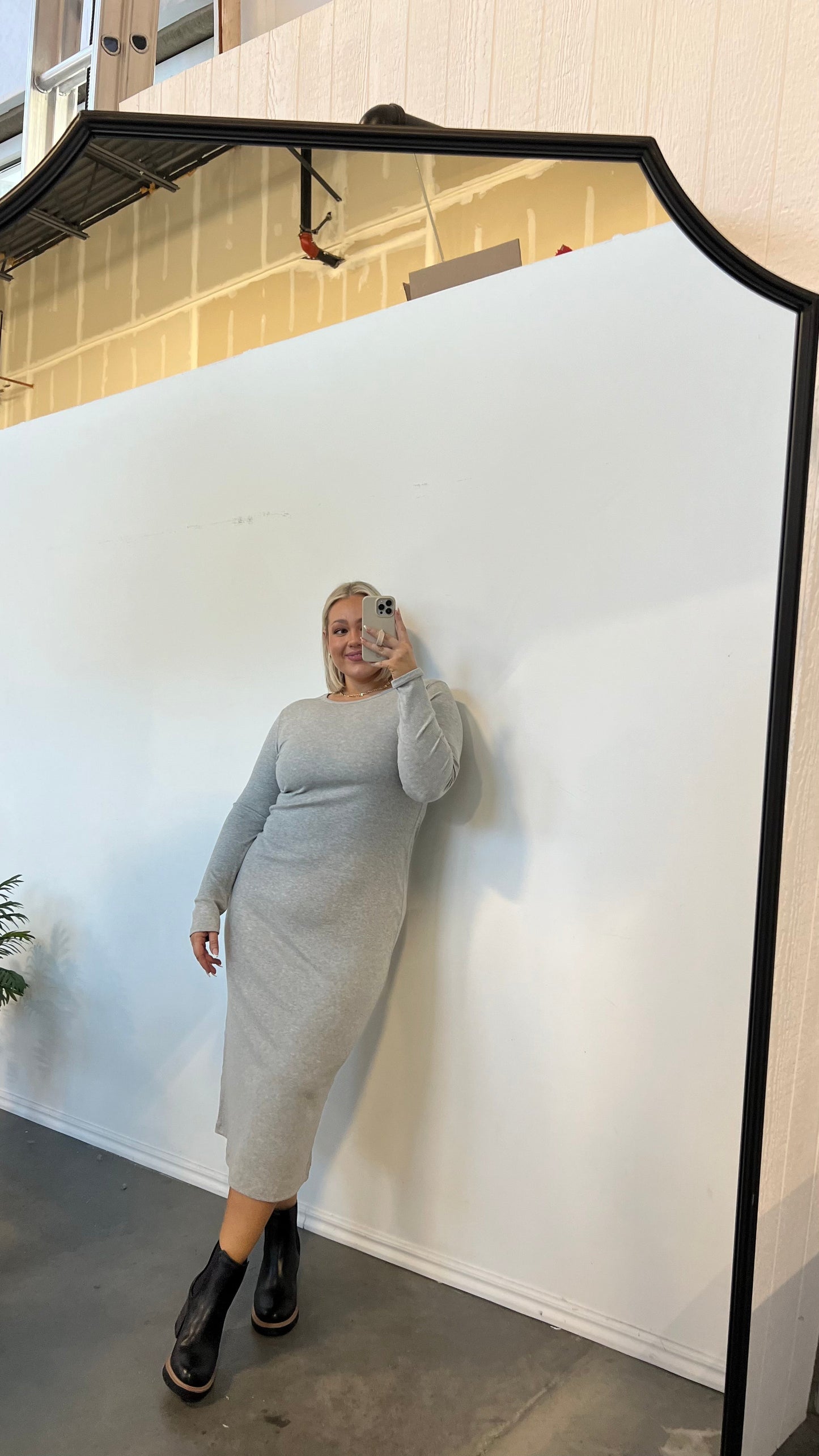 HOLLEY GIRL - Quincy Dress in Grey (Small-3XL) Holley Girl