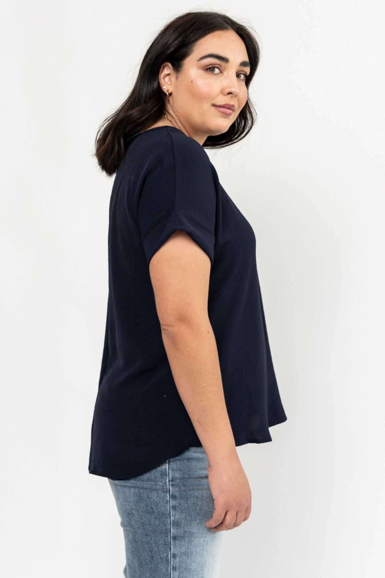 Ella Blouse in Navy Holley Girl