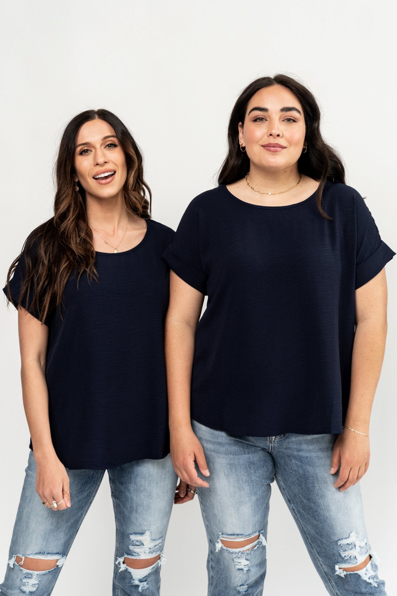 Ella Blouse in Navy Holley Girl