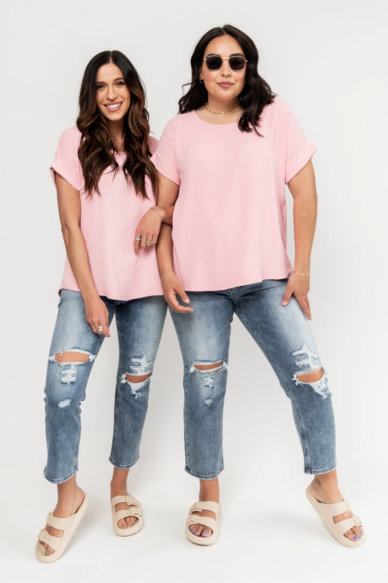 Ella Blouse in Pink Holley Girl
