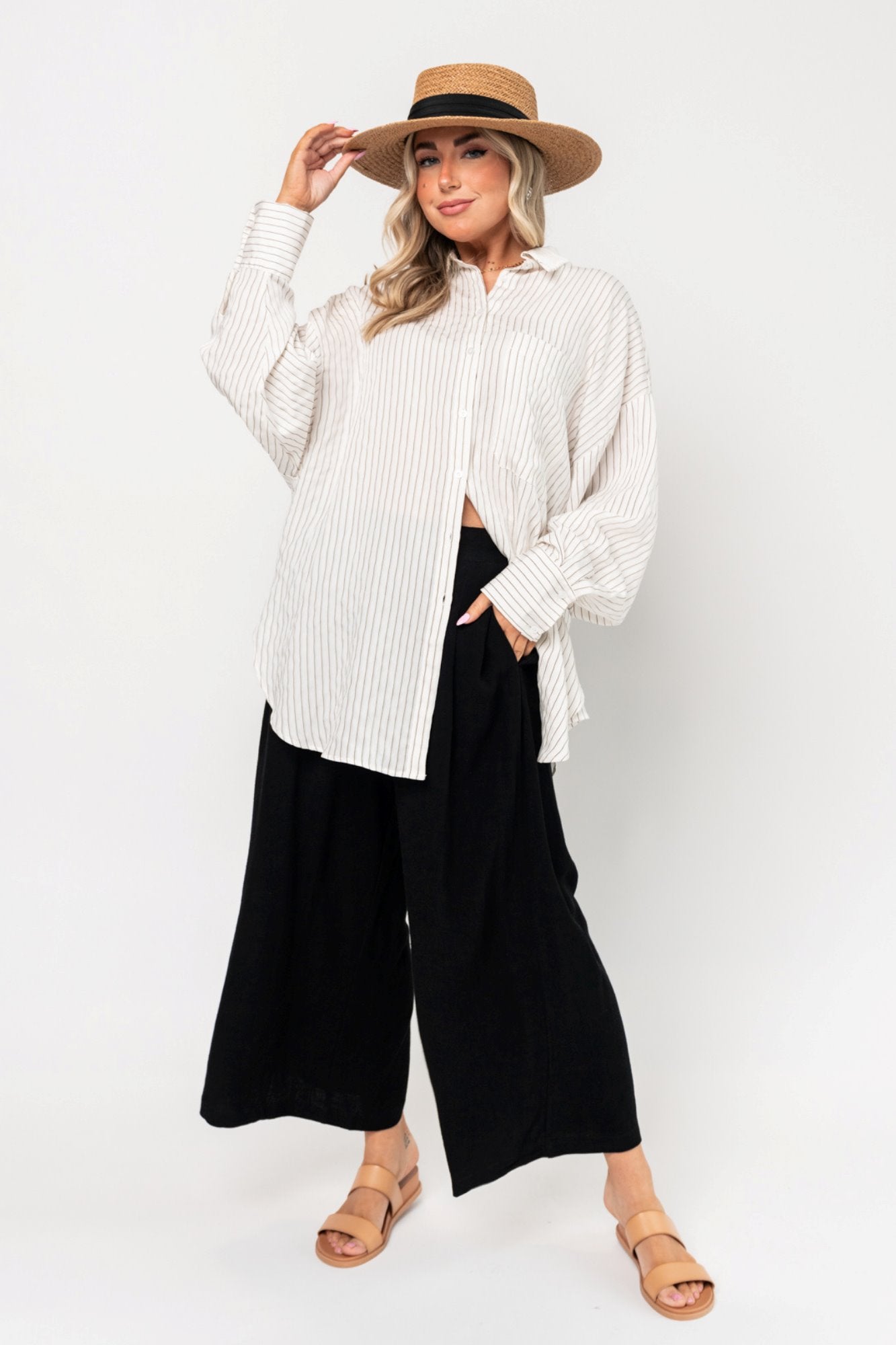 Grey Pant in Black Holley Girl