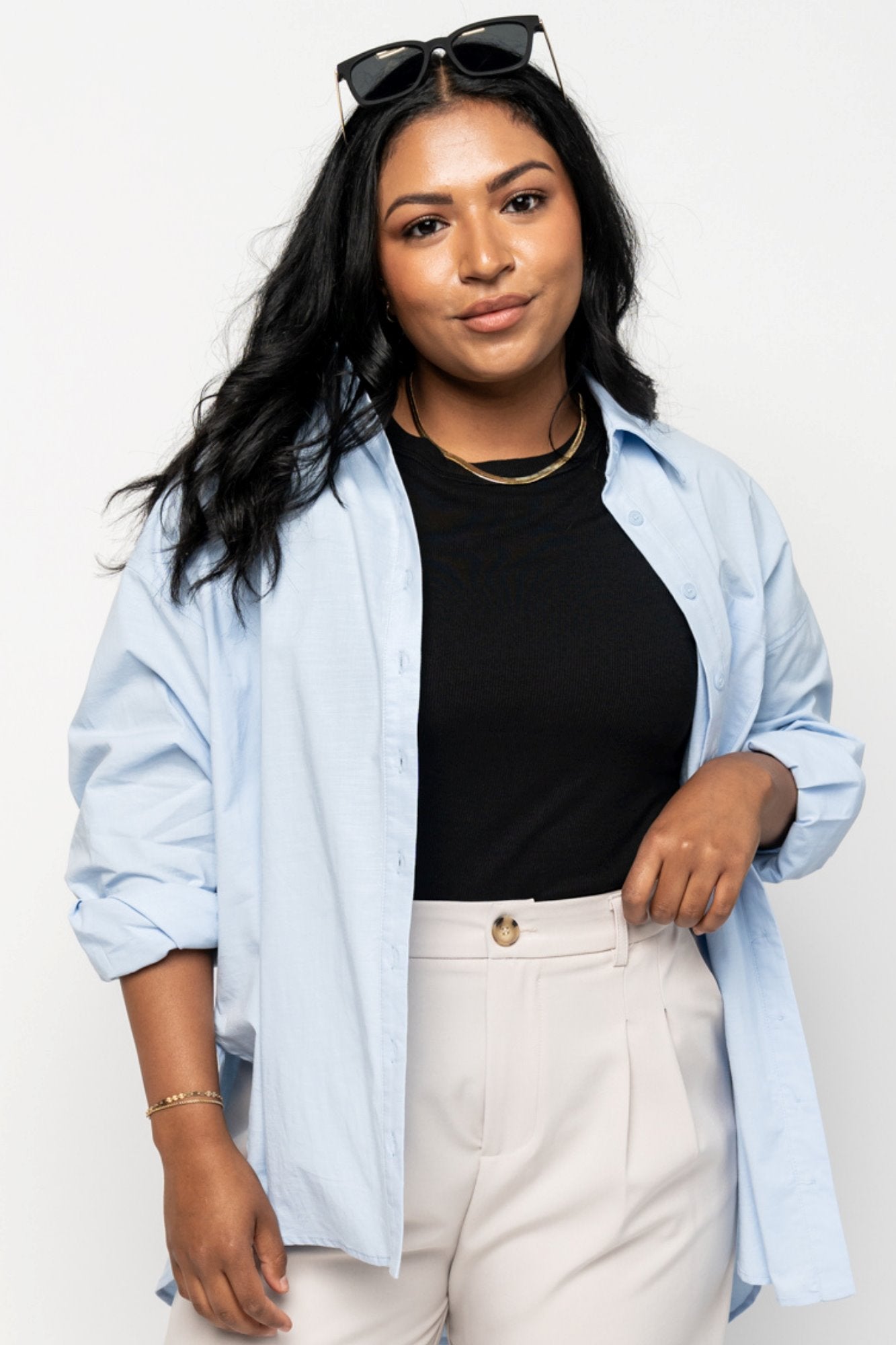 Matilda Button Down Apparel & Accessories Holley Girl