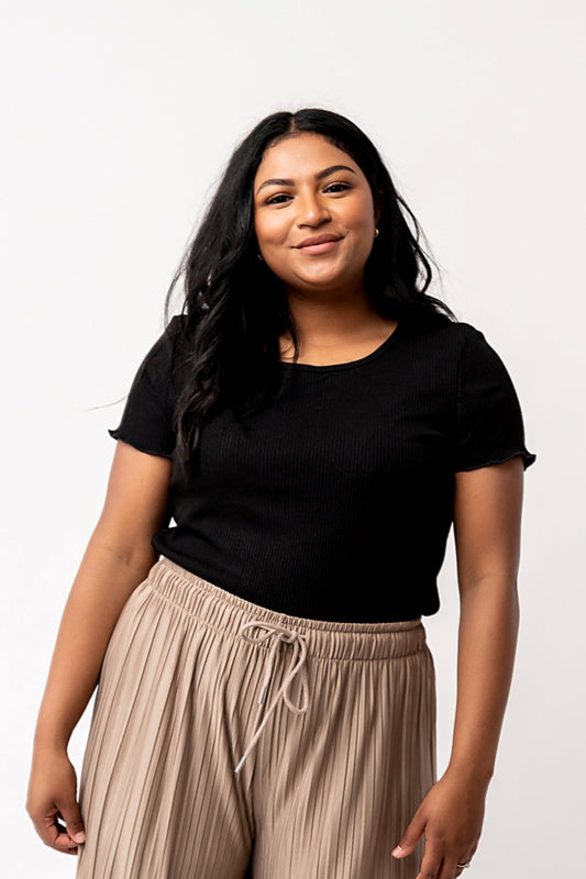 Becca Ribbed Top Clothing Holley Girl
