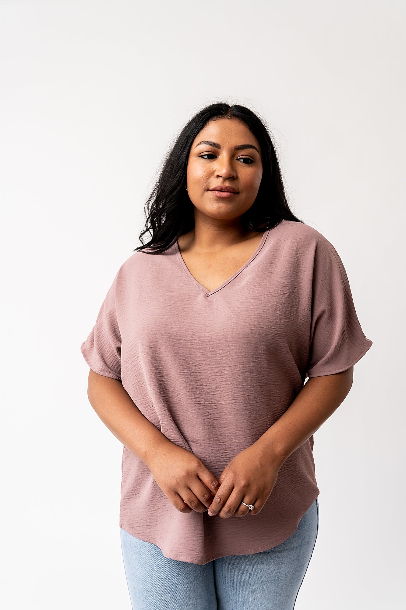 Haven Blouse in Dusty Blush Clothing Holley Girl