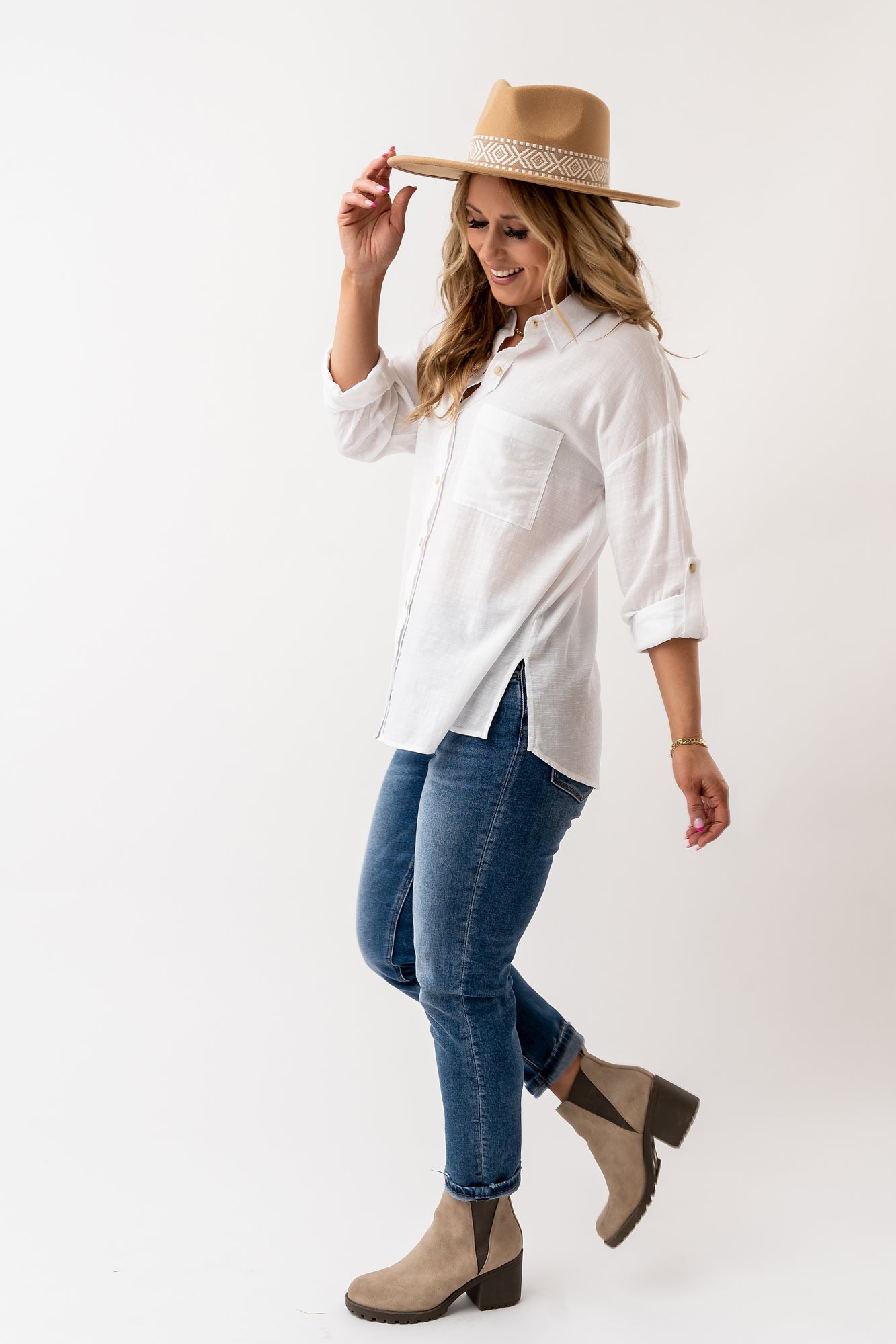 Kirby Button Down Clothing Holley Girl
