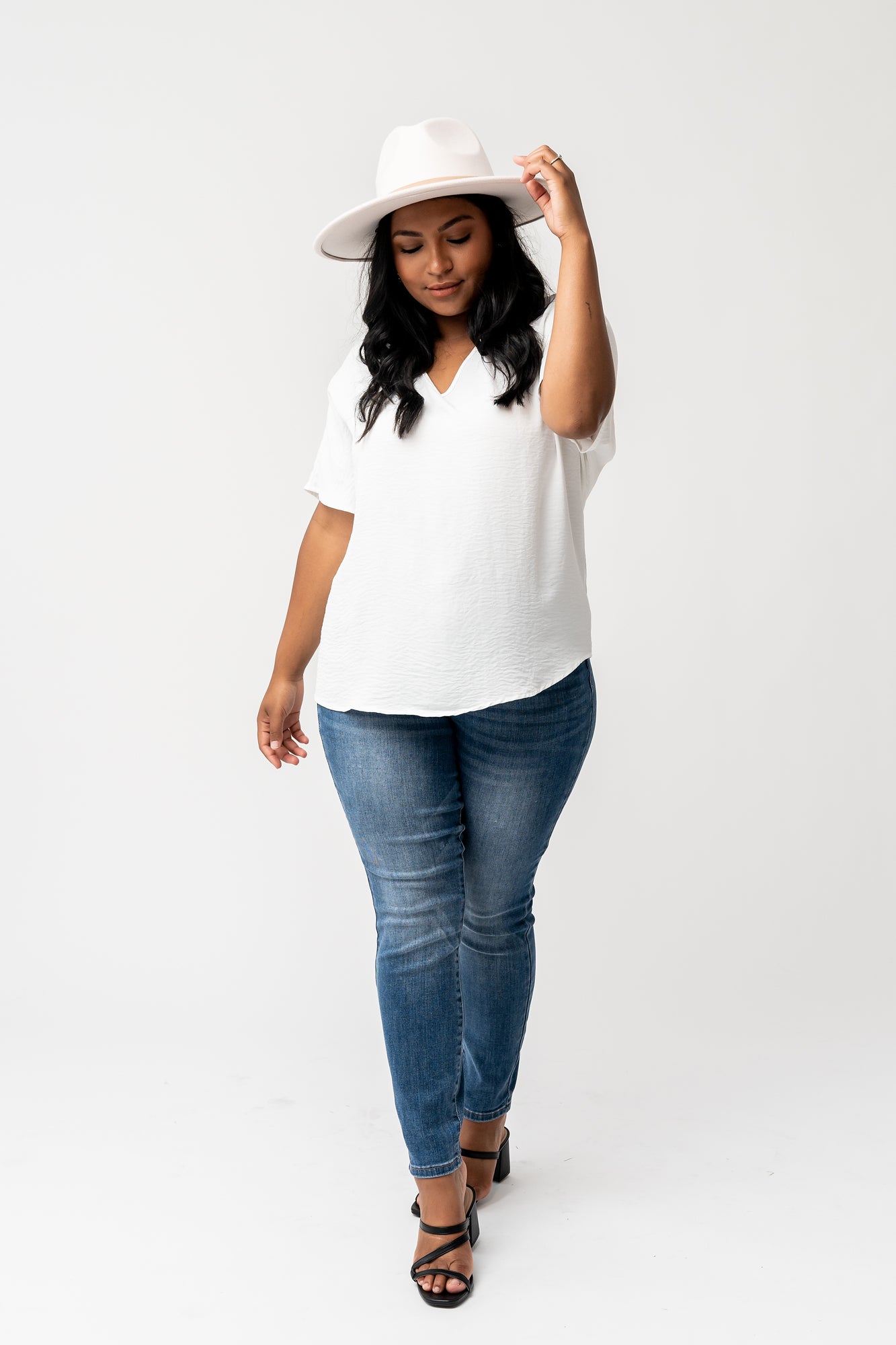 Haven Blouse in White Clothing Holley Girl