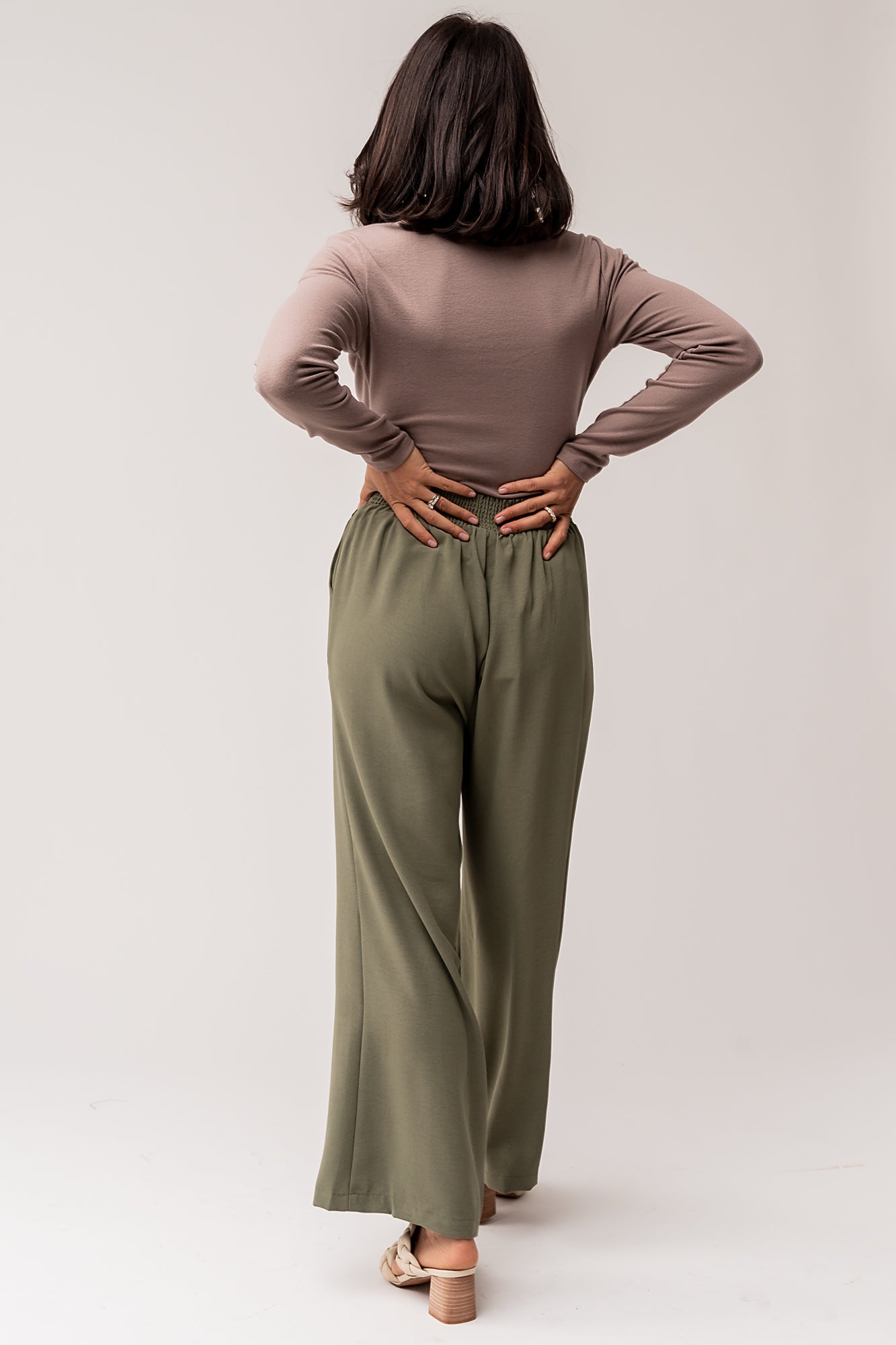 Jovie Pant in Olive Clothing Holley Girl