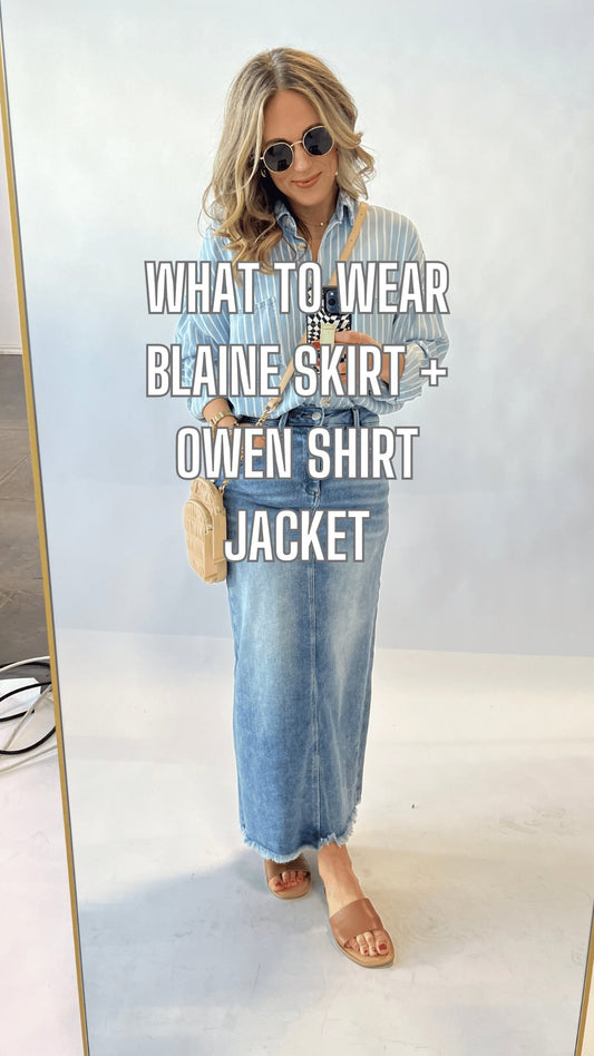 What to Wear - Blaine Skirt + Owen Shirt Jacket