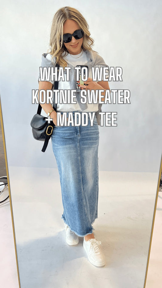 What to Wear - Kortnie Sweater + Maddy Tee