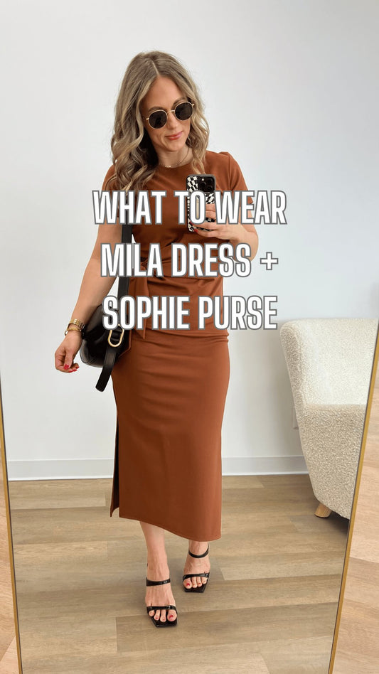 What to Wear - Mila Dress + Sophie Purse