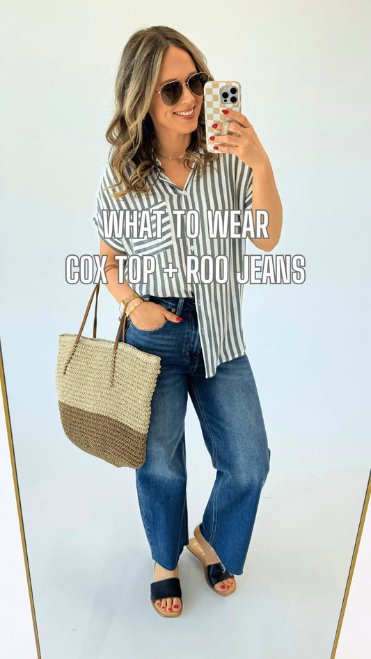 What to Wear - Cox Top + Roo Jeans