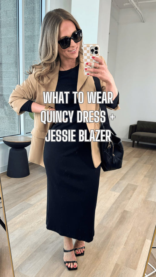 What to Wear - Quincy Dress + Jessie Blazer