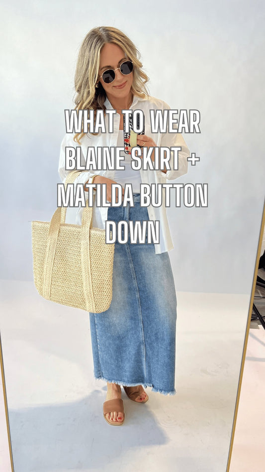 What to Wear - Blaine Skirt + Matilda Button Down