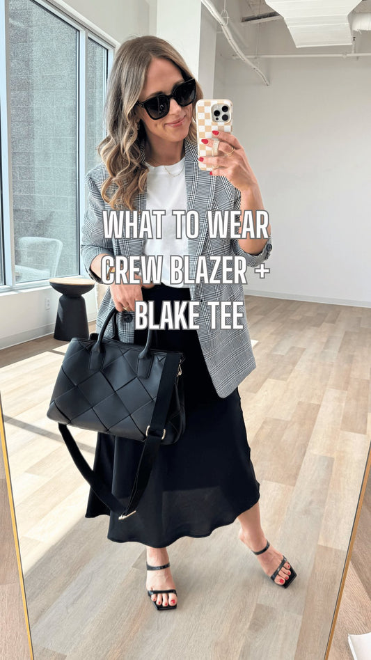 What to Wear - Crew Blazer + Blake Tee