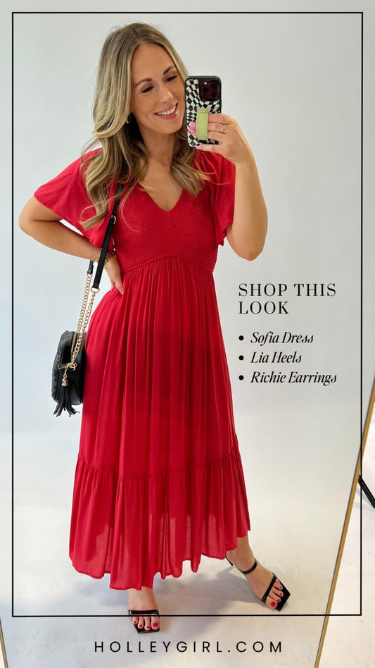 What to Wear  - Sofia Dress + Lia Heel