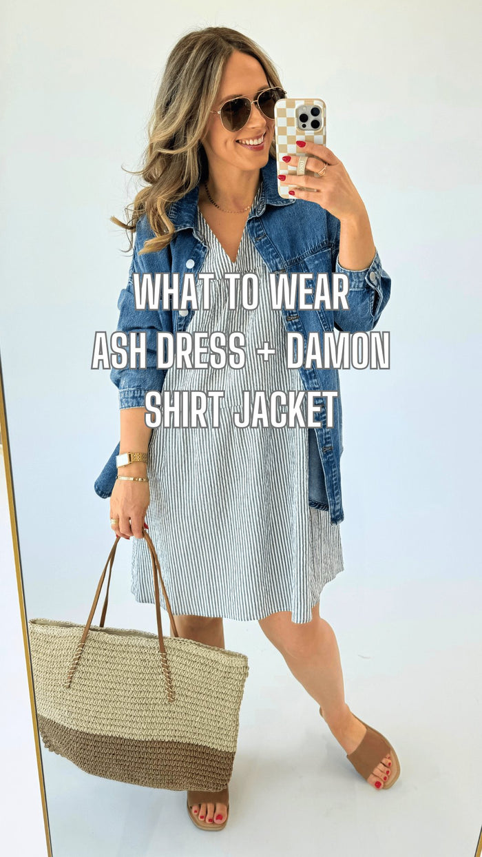 What to Wear - Ash Dress + Damon Shirt Jacket