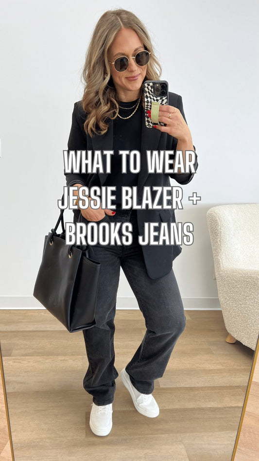 What to Wear - Jessie Blazer + Brooks Jeans