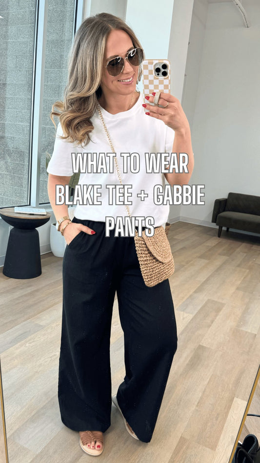 What to Wear - Blake Tee + Gabbie Pants