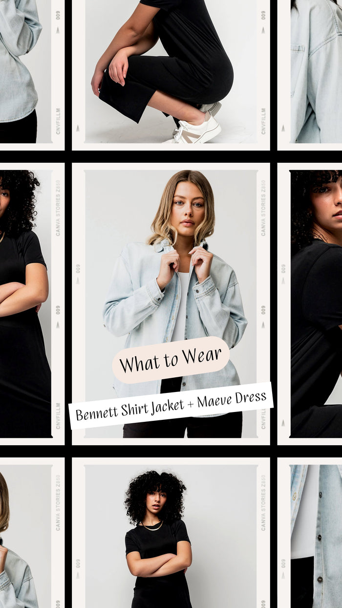 What to Wear - Maeve Dress + Bennett Shirt Jacket