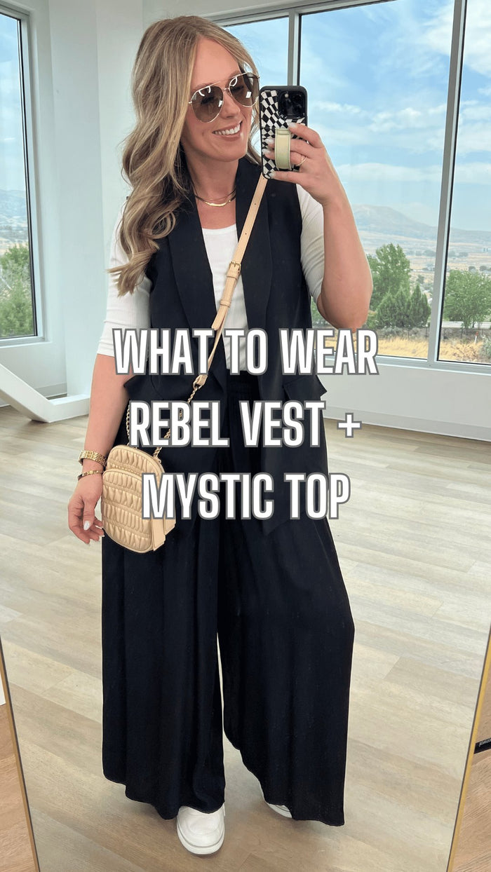What to Wear - Rebel Vest + Mystic Top