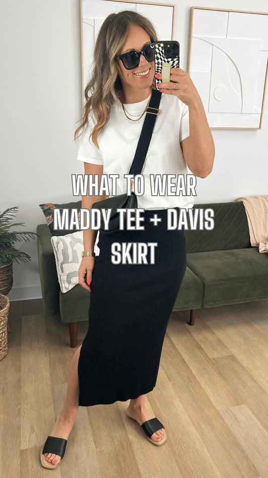 What to Wear - Maddy Tee + Davis Skirt