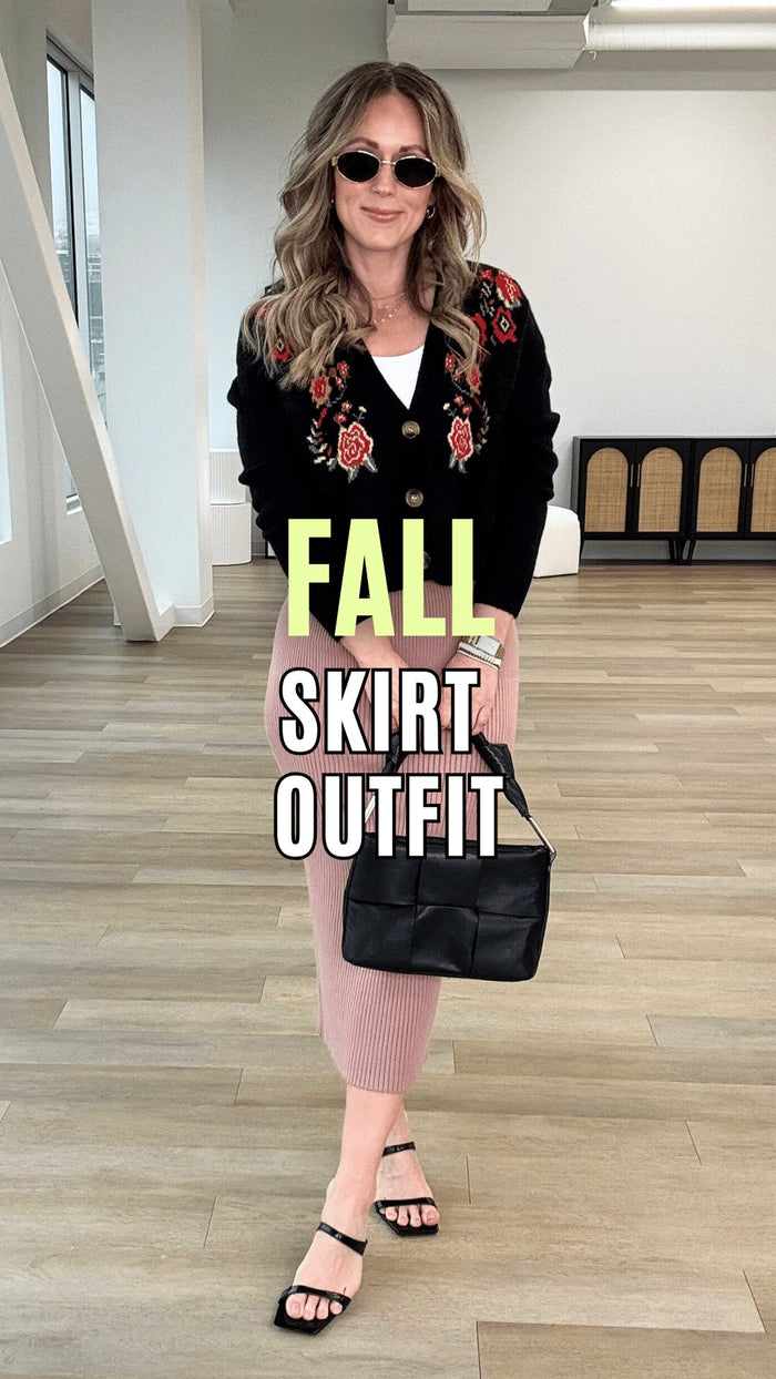 Fall Skirt Outfit 2