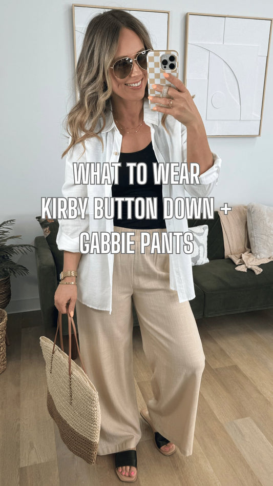 What to Wear - Kirby Button Down + Gabbie Pants