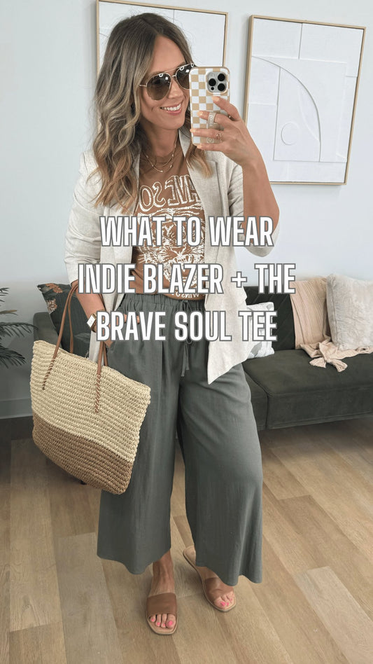 What to Wear - Indie Blazer + The Brave Soul Tee