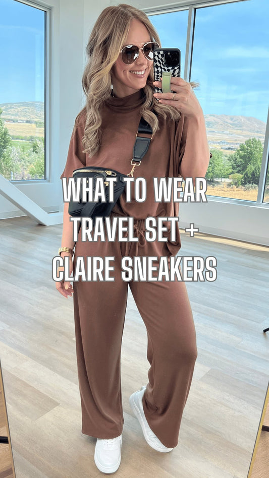 What to Wear - Travel Set + Claire Sneakers