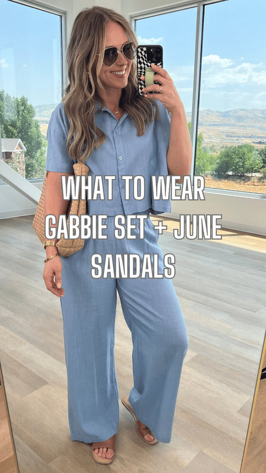 What to Wear - Gabbie Set + June Sandals