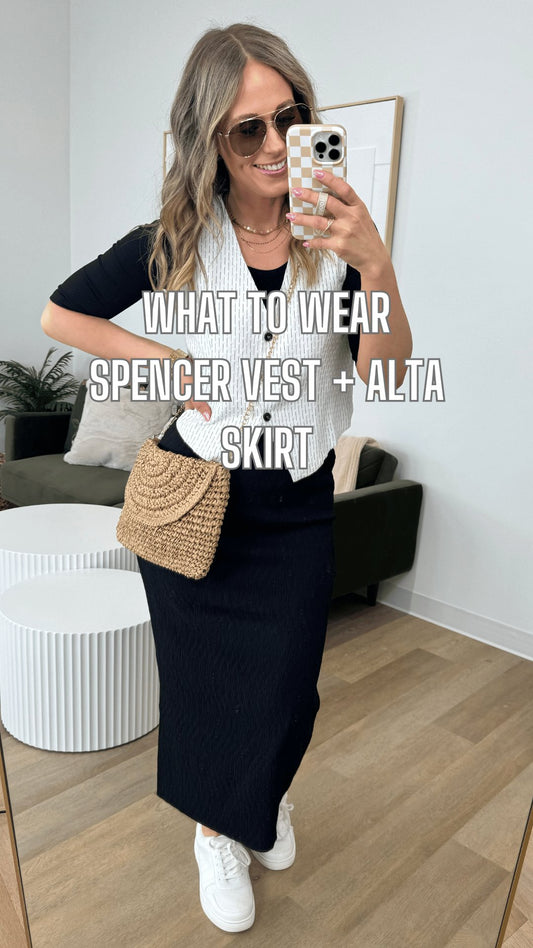 What to Wear - Spencer Vest + Alta Skirt