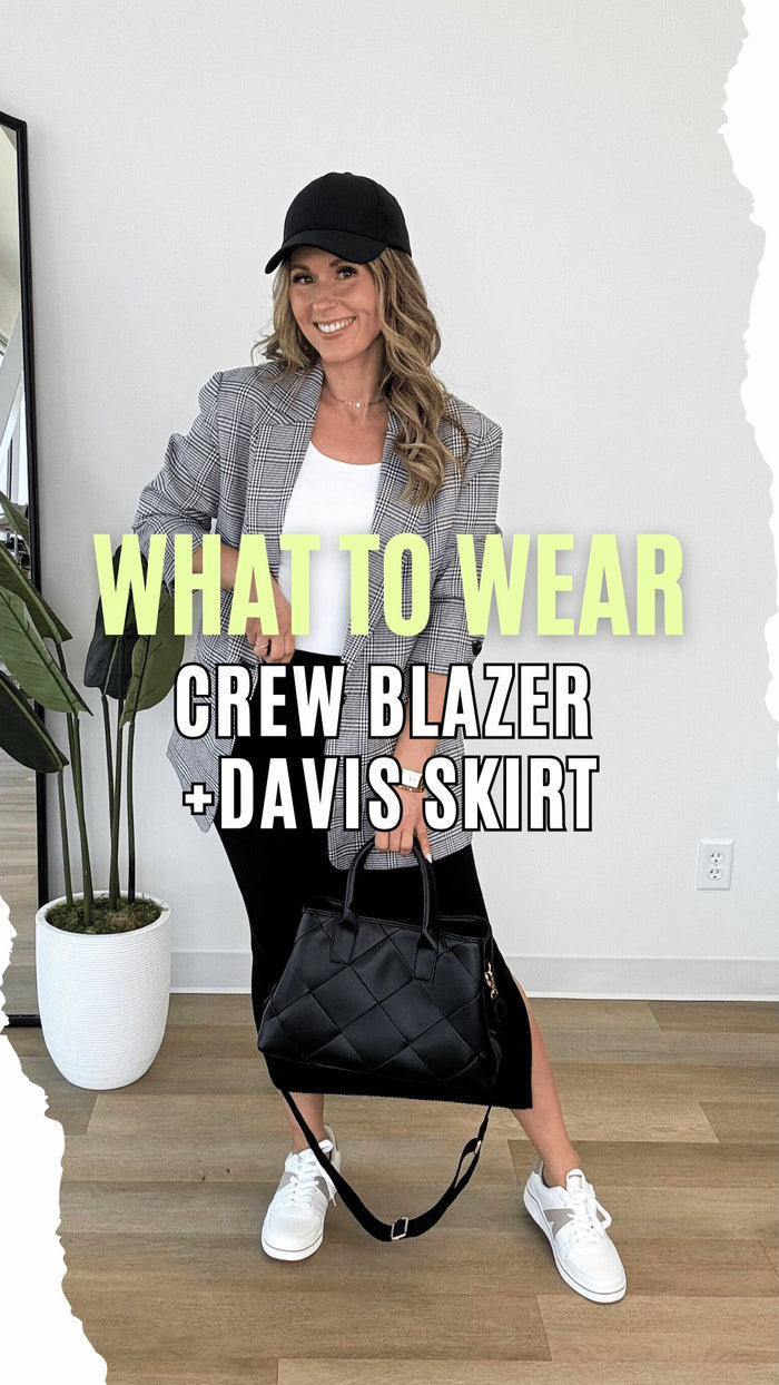 What to Wear - Crew Blazer + Davis Skirt
