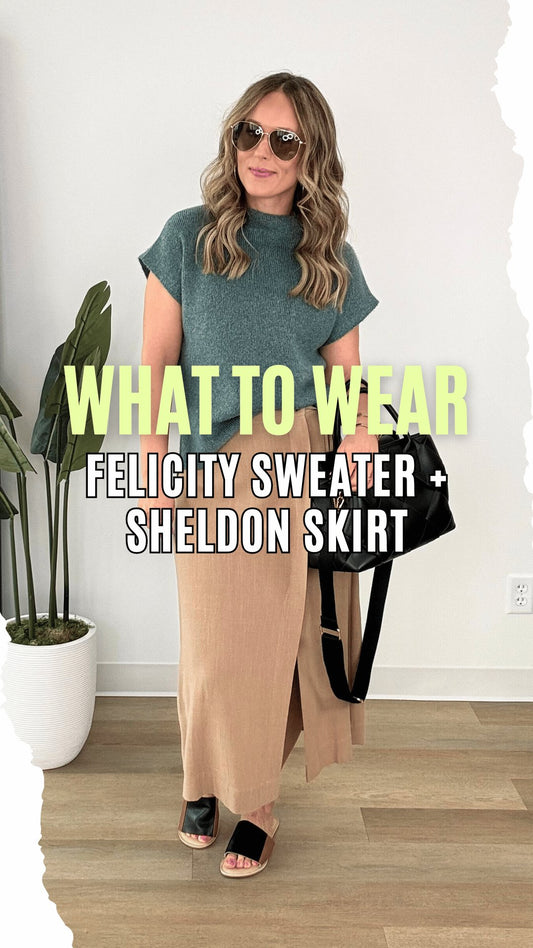 What to Wear - Felicity Sweater + Sheldon Skirt