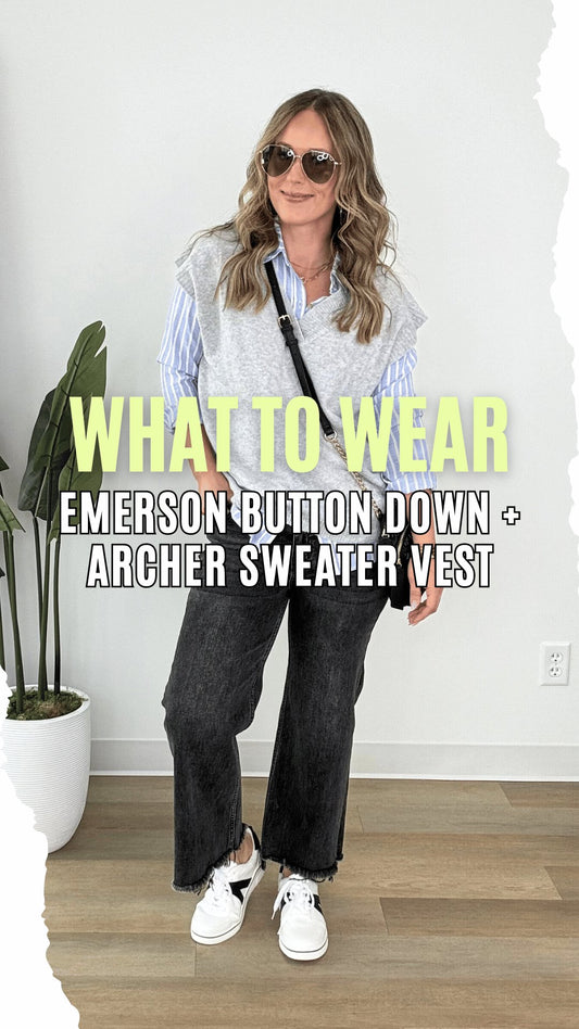 What to Wear - Emerson Button Down + Archer Sweater Vest