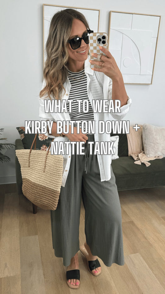 What to Wear - Kirby Button Down + Nattie Tank