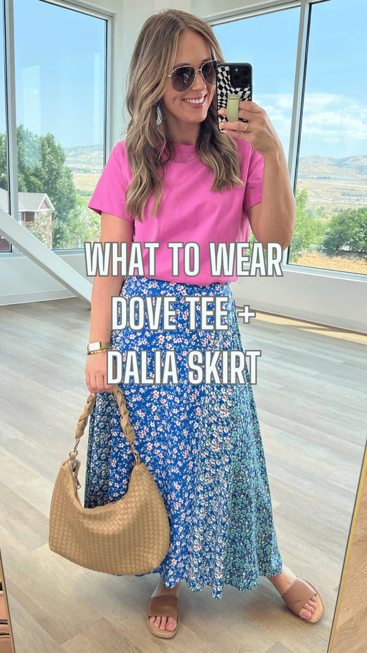 What to Wear - Dove Tee + Dalia Skirt