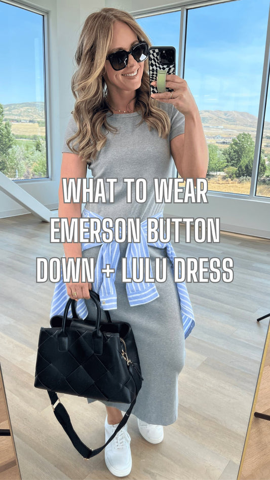 What to Wear - Emerson Button Down + Lulu Dress