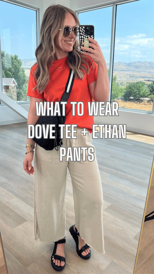 What to Wear - Dove Tee + Ethan Pants
