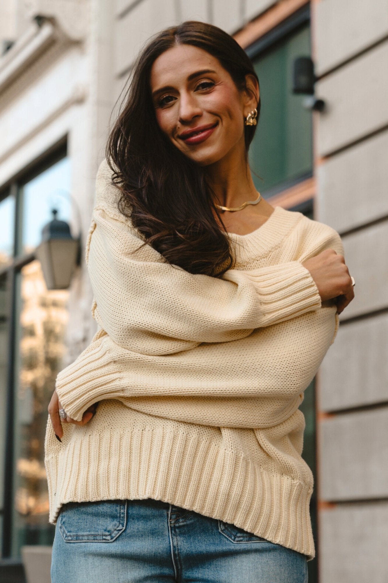 Boston Sweater in Daisy Clothing Holley Girl 