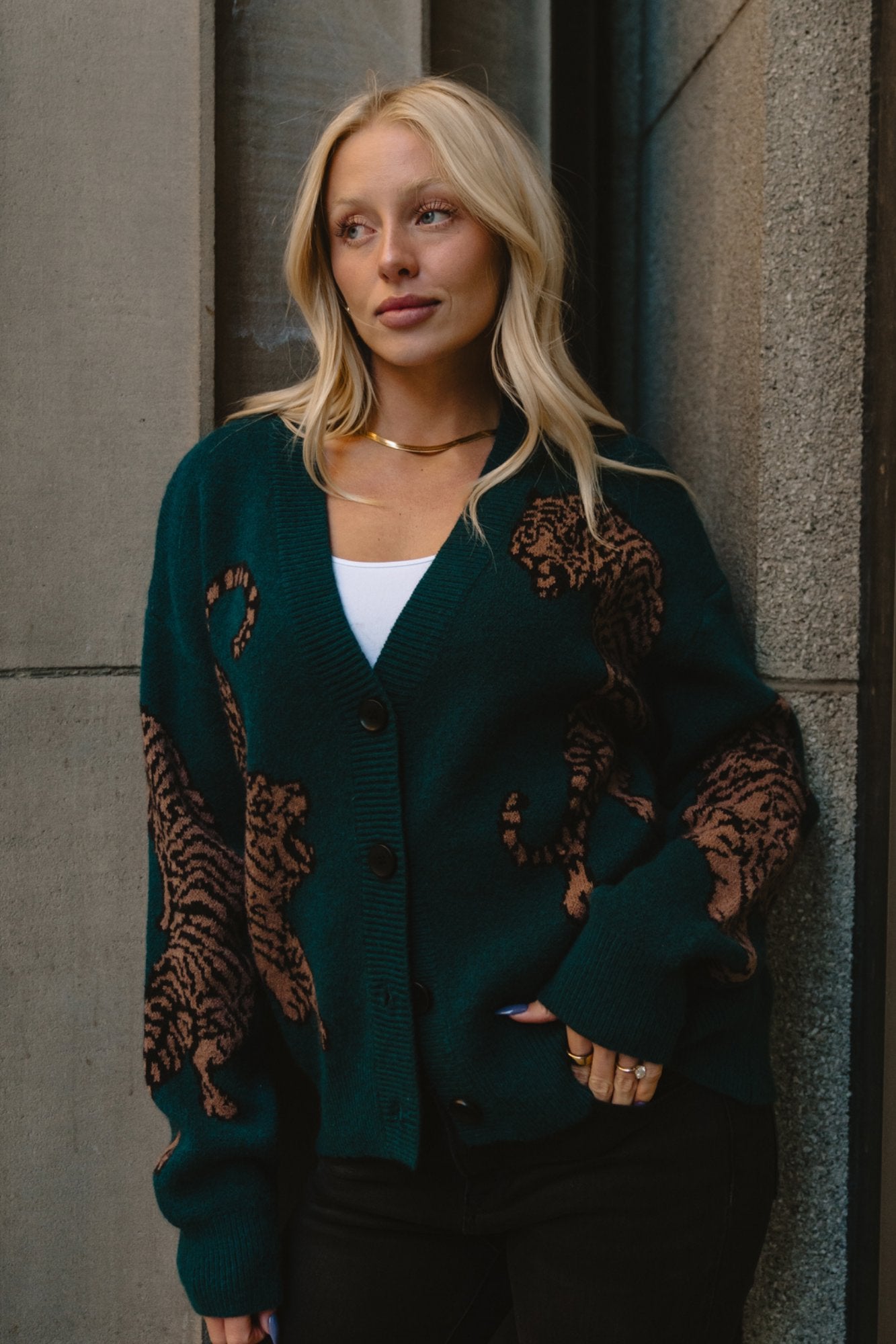 Tigress Sweater in Emerald Clothing Holley Girl 